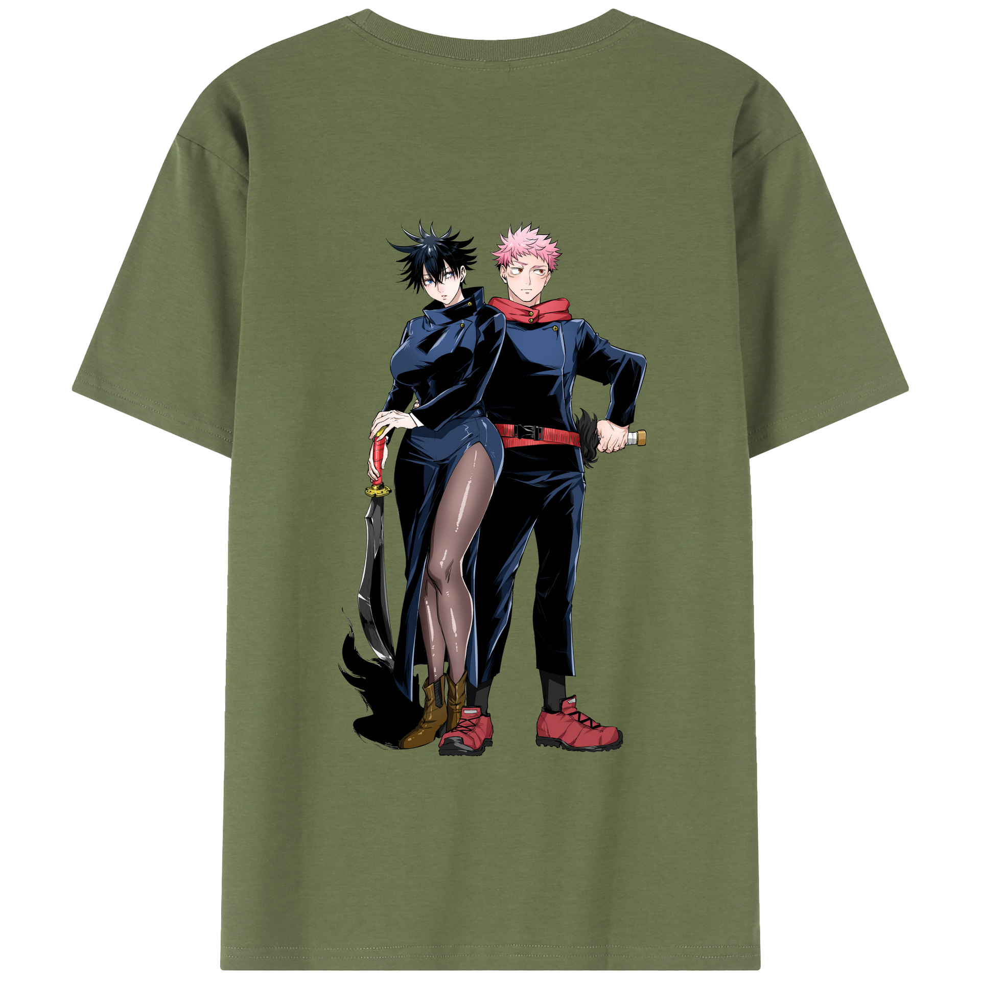 （画像用） 呪術廻戦 Jujutsu Kaisen 綿100％半袖Tシャツ（背面プリント）